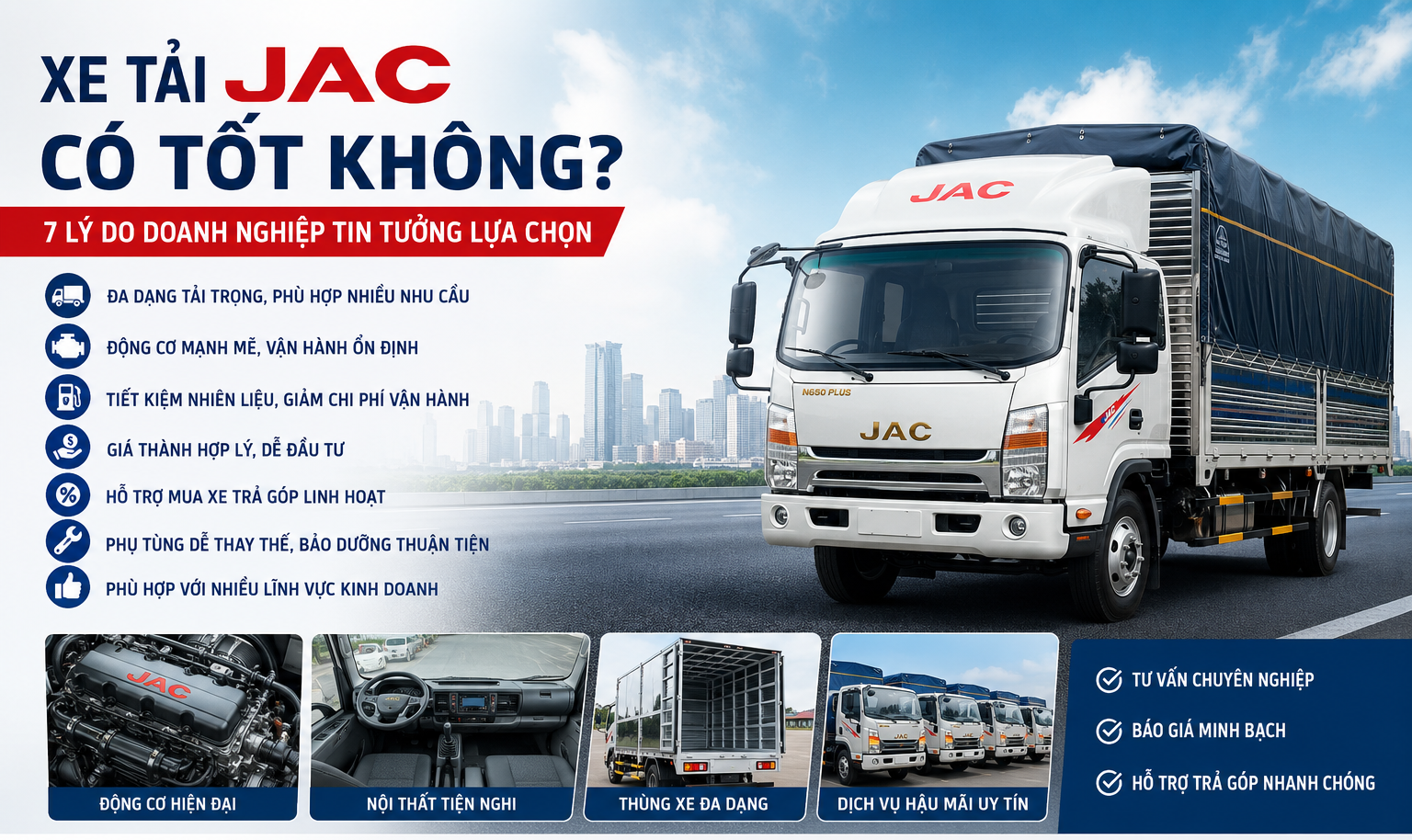 xe tai jac e1784875611796 Xe tải JAC có tốt không? 7 lý do khiến ngày càng nhiều doanh nghiệp lựa chọn
