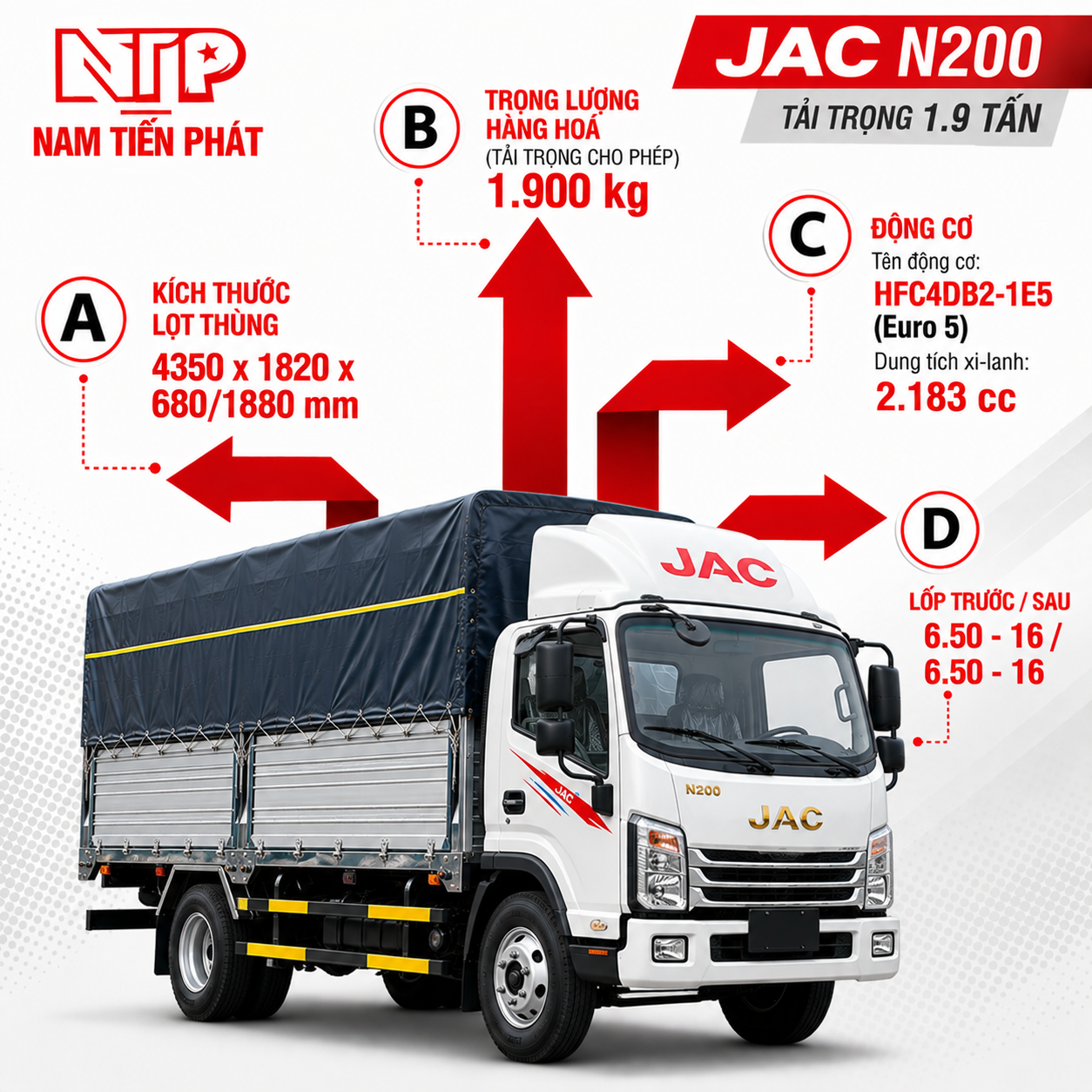 Xe Tải JAC N200, N350, N750, N900: Nên Chọn Dòng Nào? 19 Xe Tải JAC N200, N350, N750, N900: Nên Chọn Dòng Nào? NTP jac 1 Xe Tải JAC N200, N350, N750, N900: Nên Chọn Dòng Nào?